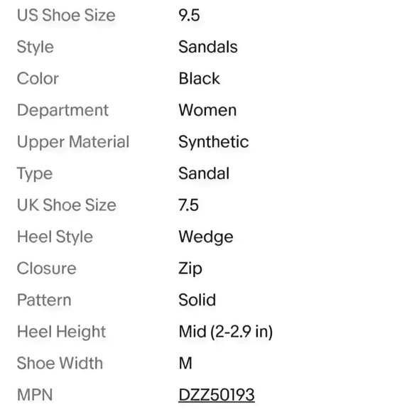 NIB KOI Footwear Women's Black Elizabeth Cross Strap Flat Form Wedge - Picture 7 of 7